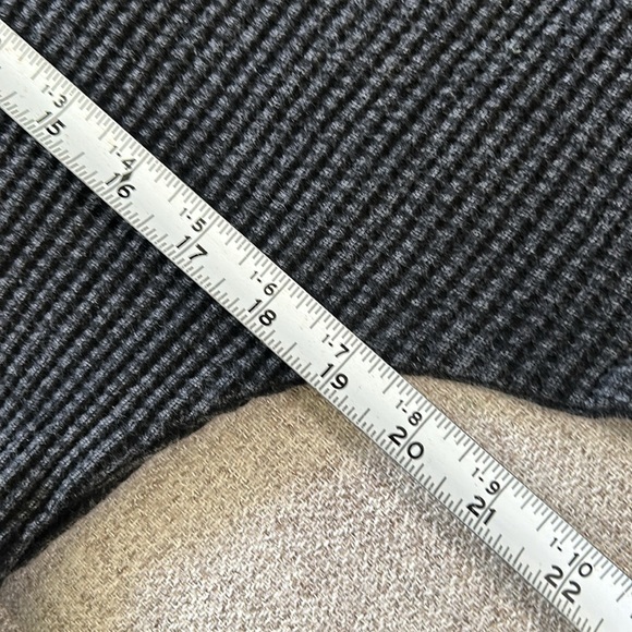 FREE PEOPLE THERMAL WAFFLES OFF THE SHOULDER LONG SLEEVE BLACK TOP SIZE S/M - Picture 10 of 12